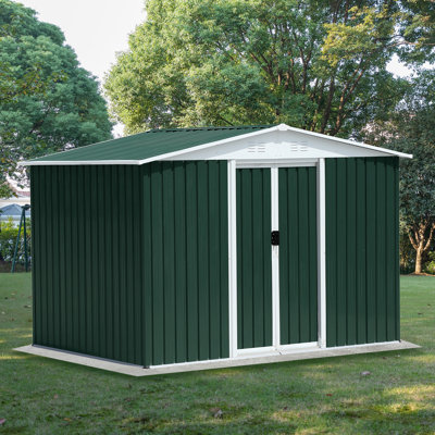 Toit Apex imperméable avec abri de jardin en acier imperméable avec cadre en alliage d'aluminium