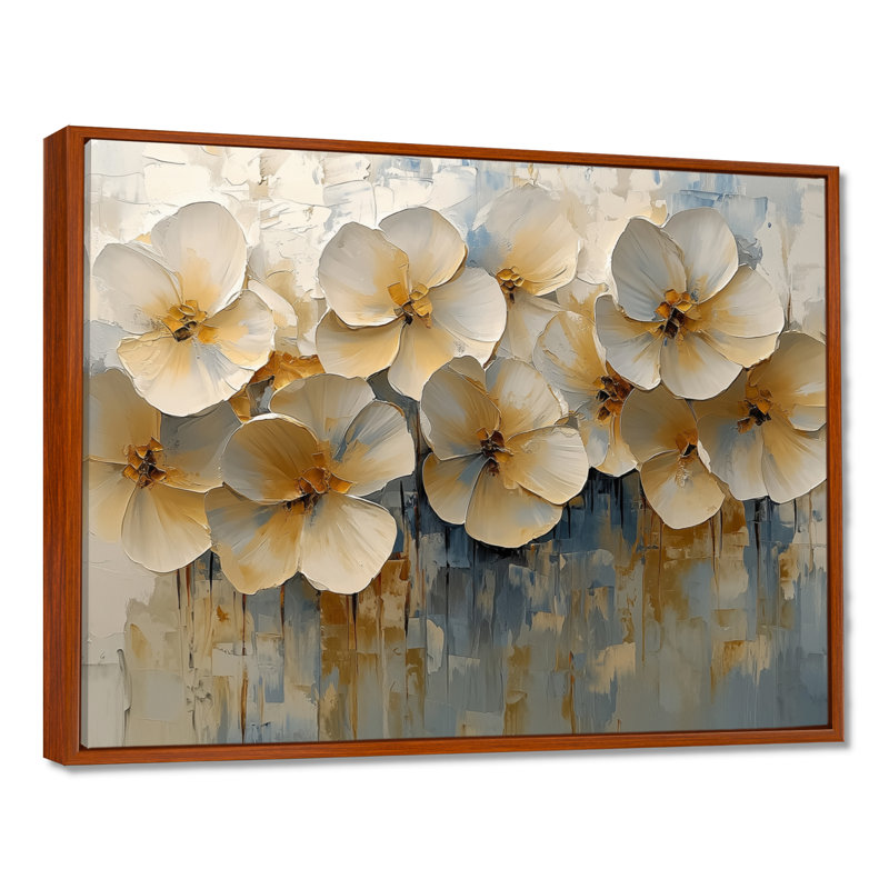 Impression sur toile Kimbrough Violet Flowers Dreaming In Fields II - Violets, H 30 po x l 40 po, Brun
