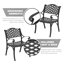 Outdoor 3-piece Cast Aluminum Bistro Set