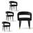 Upholstered Open-Back Dining Chairs (Set of 4)-116542754