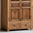 Modern Brown Solid Wood China Cabinet