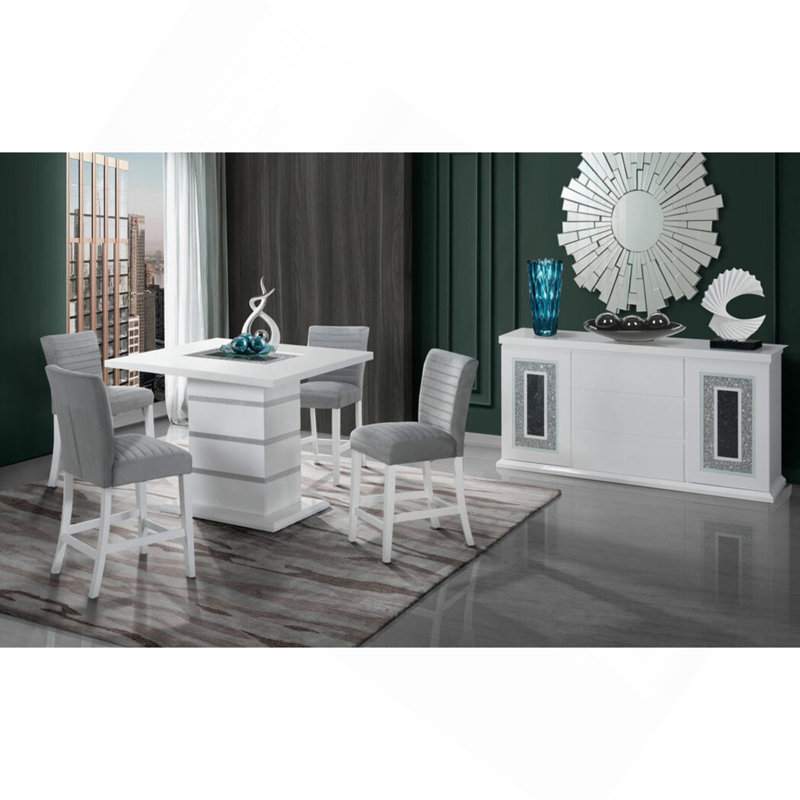 ARIYA WHITE BAR TABLE, White