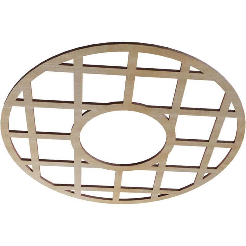 Médaillon 22 po x 22 po x 8 po x P 3/8 po O'Neal, Hickory, H 20 po x l 20 po x P 0,38 po