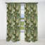 Bamboo Elegance Tropical Motif VI - Rideau à motif floral - Rideau occultant à motif floral - 1 panneau-107546137