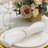 Real Marble Round White Napkin Rings Set-293671474