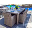 Ensemble de mobilier d'extérieur 14 pièces Malmo en gris avec ensemble de causeuse, ensemble de salle à manger à six places et ensemble de chaise longue Malmo-67077288-67077315