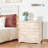 Natural Rubberwood Three-Drawer Cabinet (1Pc)