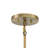 Kiarra 3 - Light Natural Brushed Brass Drum Pendant