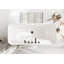 Baignoire de trempage autoportante 66,94 po. X 30,75 po. Dezra-1853089670