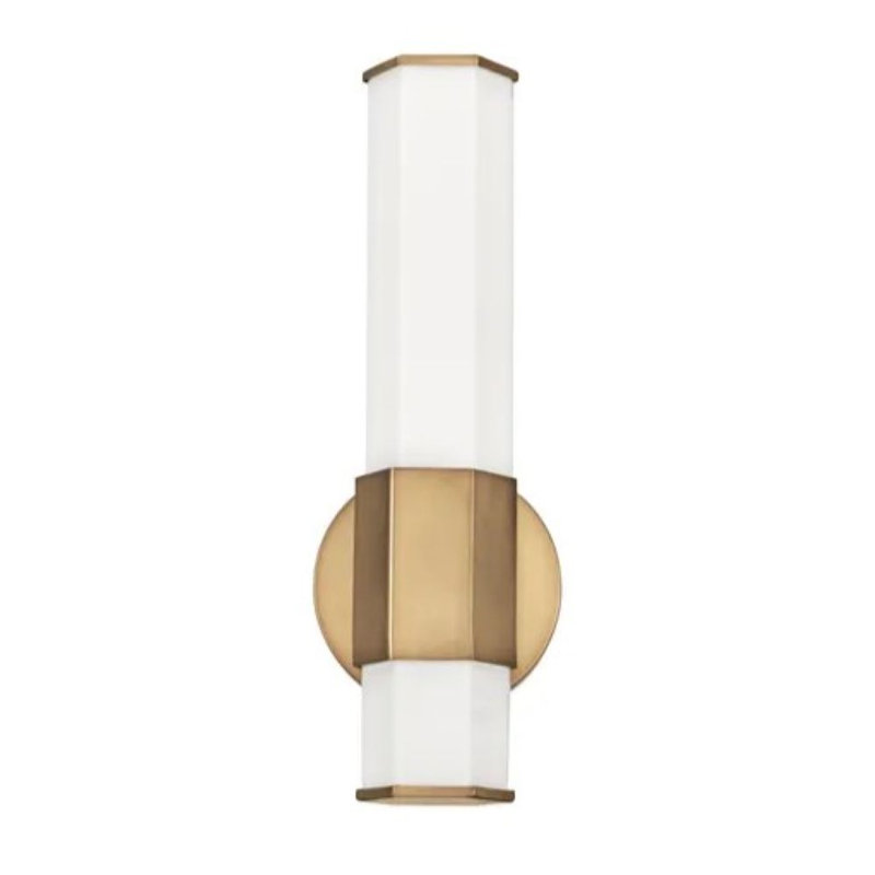 Barre d'éclairage de salle de bain 1 lumière DEL Belden, Laiton héritage