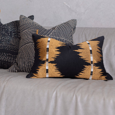 Ikat Peaks Medium Lumbar Cushion 40 x 60cm