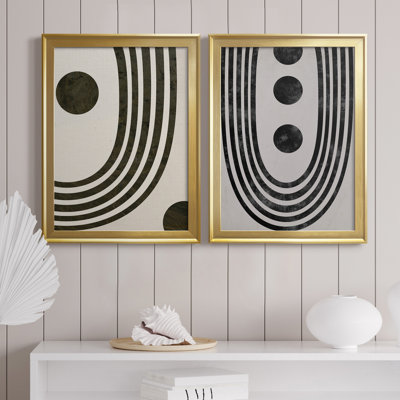 " Tubular Abstract I " 2 - Pieces