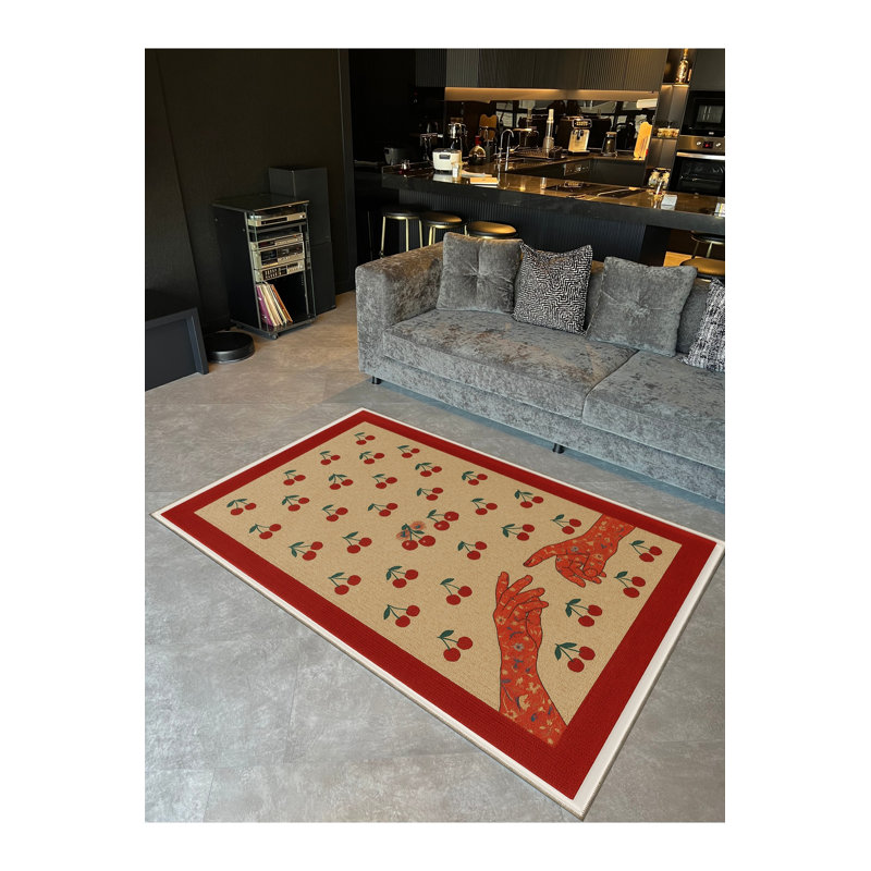 Tapis tissé à la crème Mosso, 6'7" x 9'10"