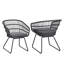 Ensemble de chaises d'extérieur polyvalentes au design gracieux et aux coussins confortables-757223846-757223844