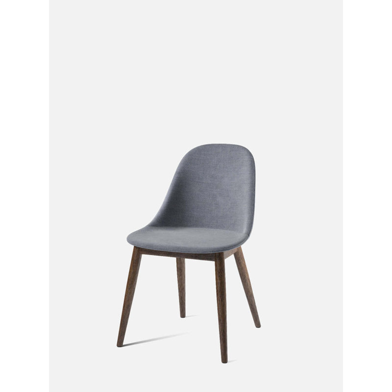 Harbour Dining Chair, Bouclé 02 Acrylic, Dark Stained Oak