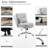 Upholstered Armless Task Office Chair without Wheels-1868986325