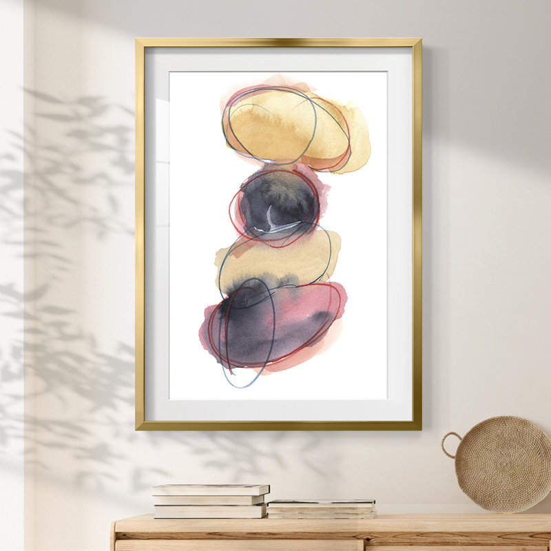 «Balancing Act II», reproduction encadrée, H 28,5 po x l 20,5 po, Doré