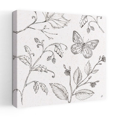 Art contemporain contemporain avec papillon