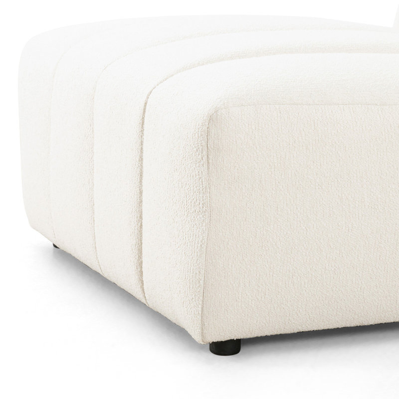 Grayson 88" Left Hand Facing Modular Sectional, Left Hand Facing, Fayette Cloud Polyester Blend