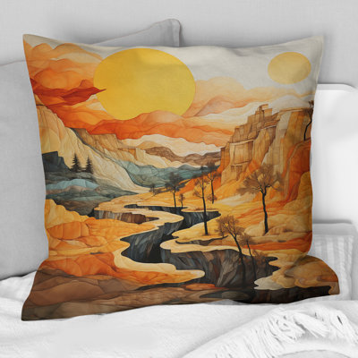 Coussin Bold Landscape Canyon Desert VI - Canyon