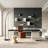 Black Arched Floor Lamp, Metal Lampshade & Base