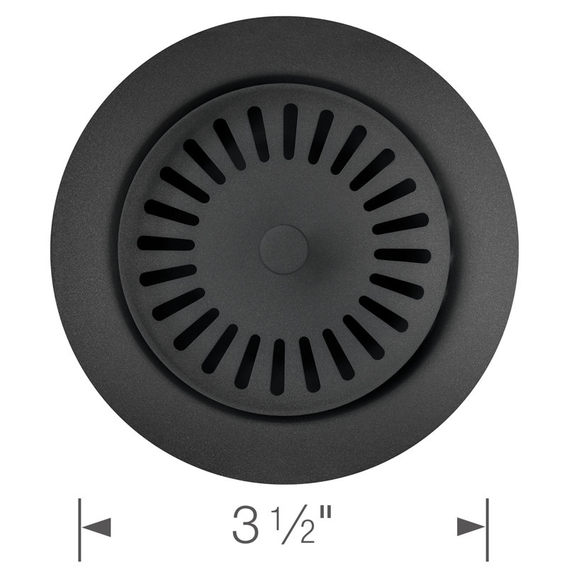 SILGRANIT-Matched Metal Disposal Waste Flange, Anthracite