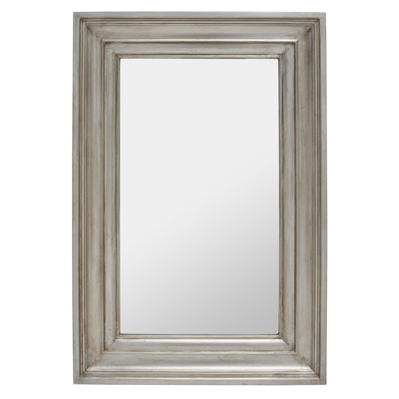Petit miroir mural Zachary, Argent antique