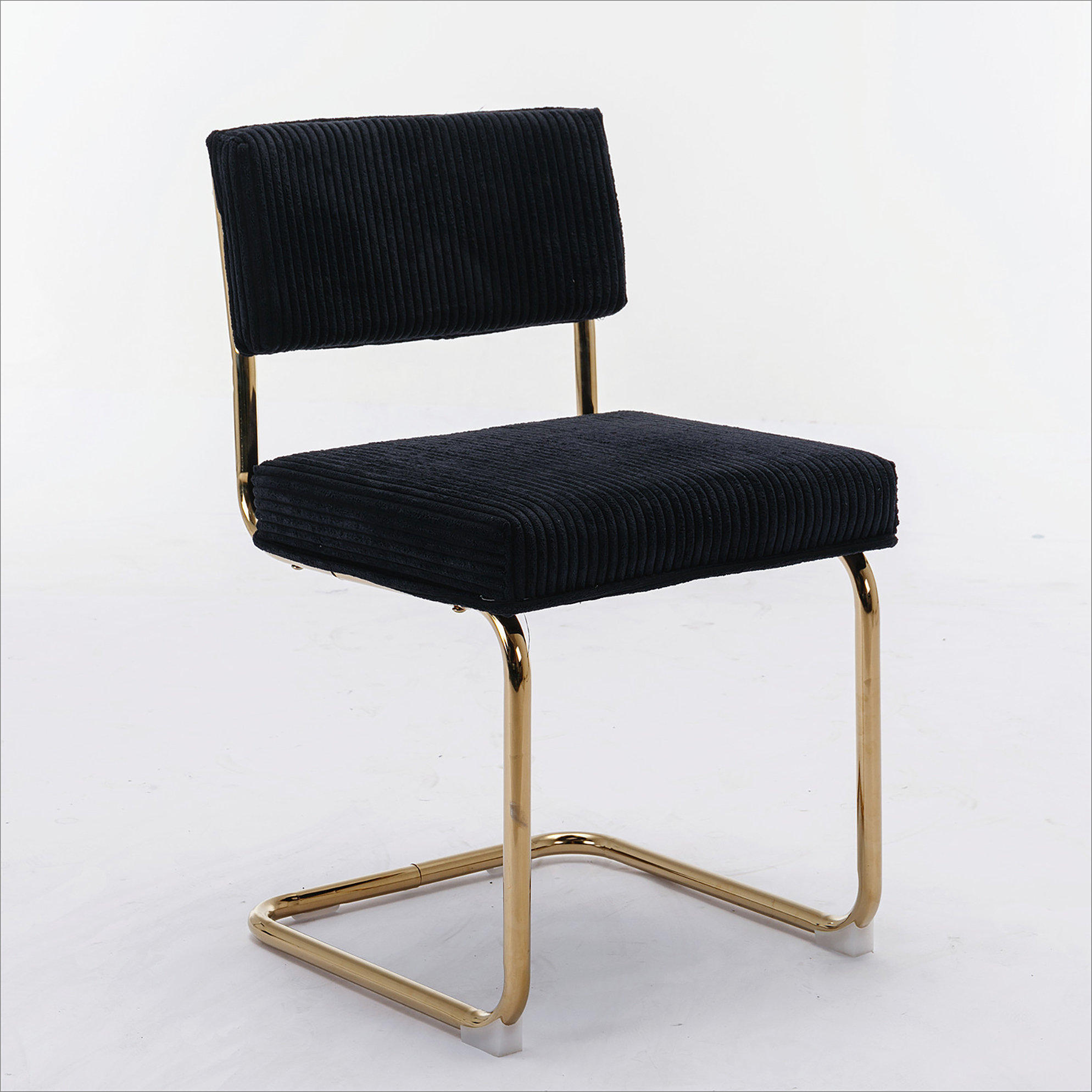 Latitude Run® Dining Chairs with Artificial Rabbit Hair, Armless Accent ...