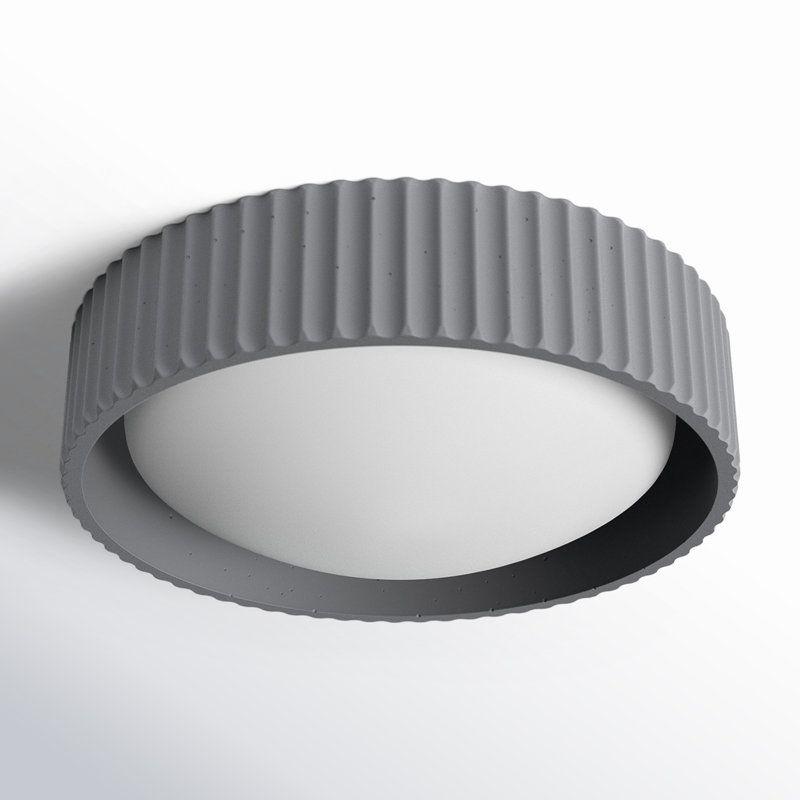 Plafonnier encastré Calcott, gris