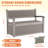 70 Gallon Durable Resin Outdoor Bench Storage And Organization Deck Box-125591485
