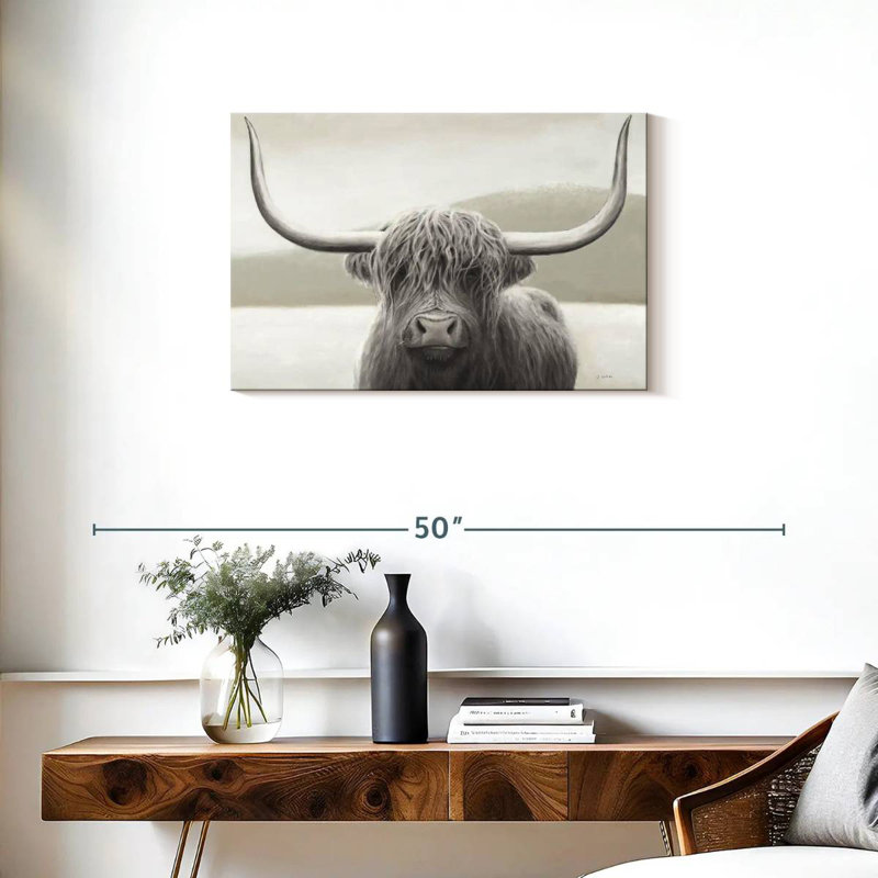 Brampt Highland Cow Neutral I, H 20 po x l 30 po