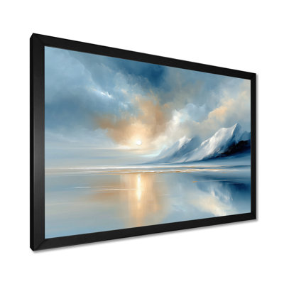 Yellow Minimalisme, Norvège, coucher de soleil, paysages, impressions sur toile, paysage jaune