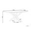 Ayres Glass Top Metal Base Dining Table