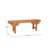 Natural Solid Wood Carved Bench