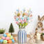 3 pièces de décoration de fleurs artificielles de Pâques, 18 pouces de couleur œuf papillon branches de lapin pour les décorations florales de bricolage printemps Pâques, centres de table