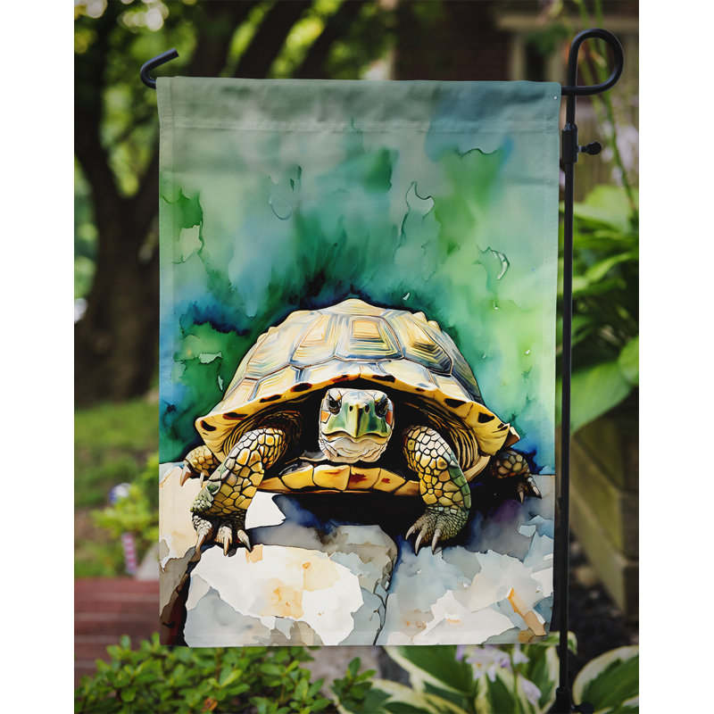 Drapeau de jardin tortues tortues
