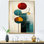 «Rising with the New Moon Geometrics Retro Blue I», reproduction