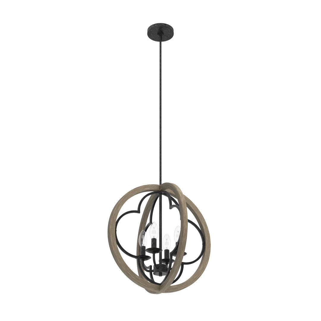 Gablecrest 1 - Light 19 inch Globe Pendant Hunter Fan