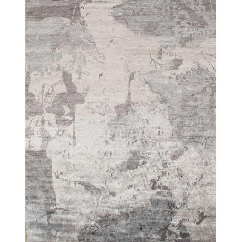 Hand Knotted Wool Indoor Rug, Rectangle 5'9" x 8'8"