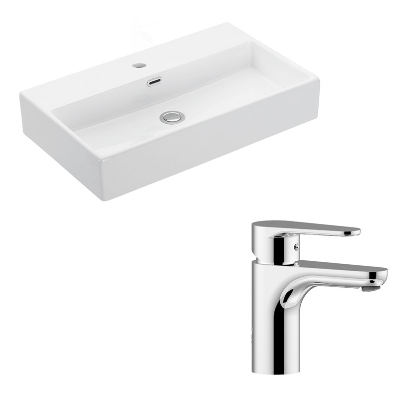 Quattro 27.6'' L Bathroom Sink