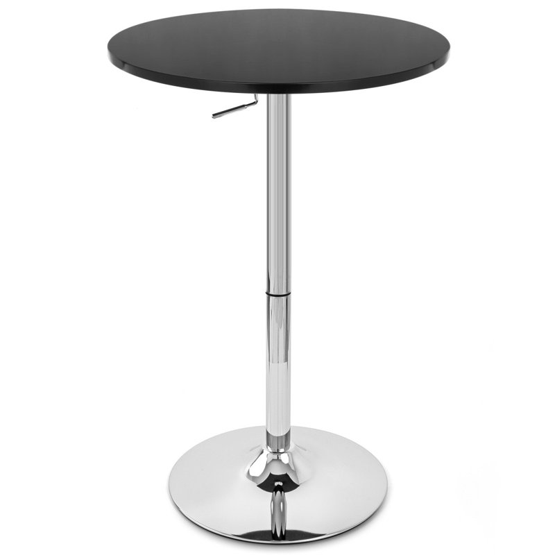 Table bistro ajustable Coar, Noir