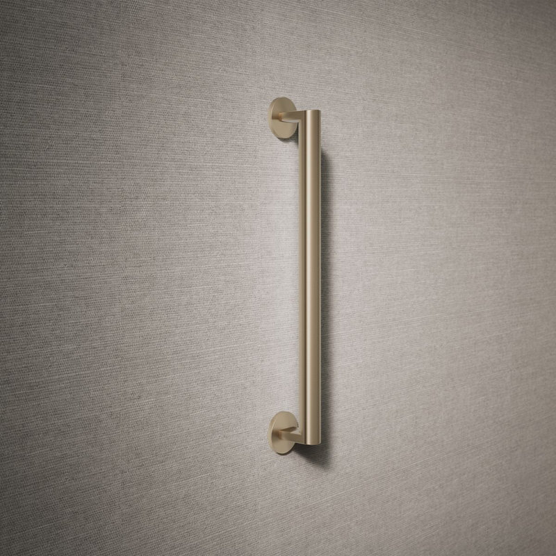 Components In Grab Bar, 18" W, Vibrant Brushed Bronze
