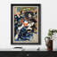 «Samurai Warrior in bataille», art traditionnel japonais, impression sur toile encadrée-123634351-123634354