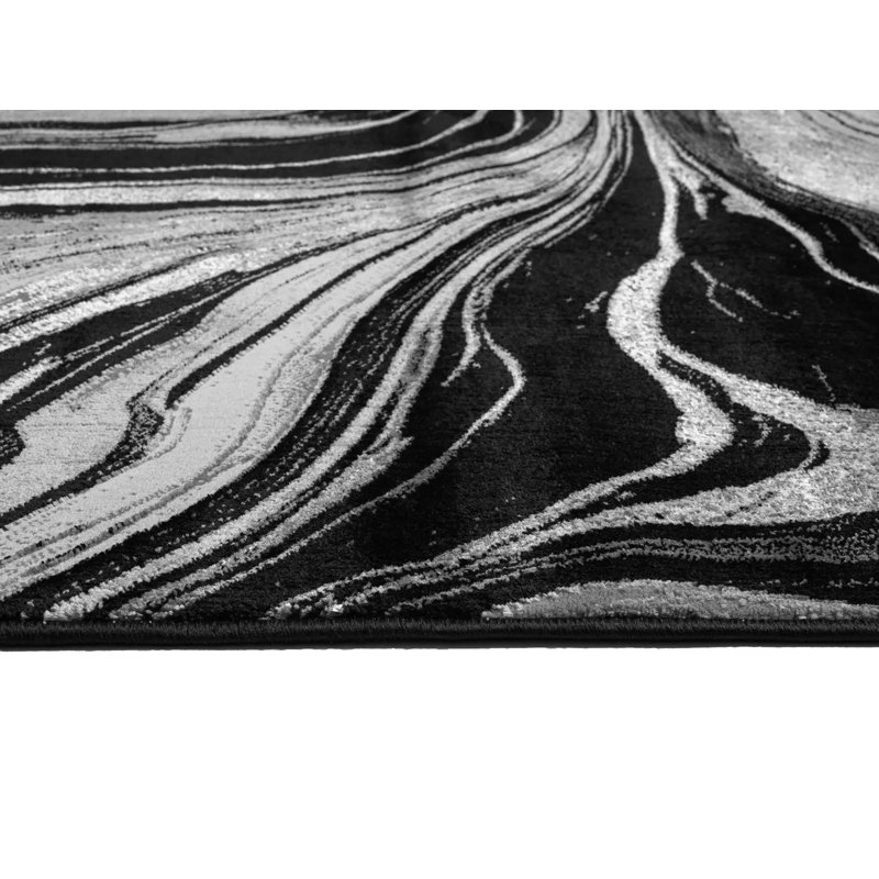 Geometric Area Rug, Runner 60 x 220 cm