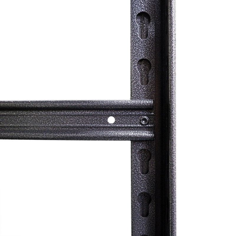 Étagère en métal robuste à 5 niveaux - capacité de 2 000 lb. Structure en acier, revêtement anti-rayures. Pour la cuisine, le garage, le bureau. H 72 po x P 35,4 po Fabrication facile avec une tablette réglable de 400 lb