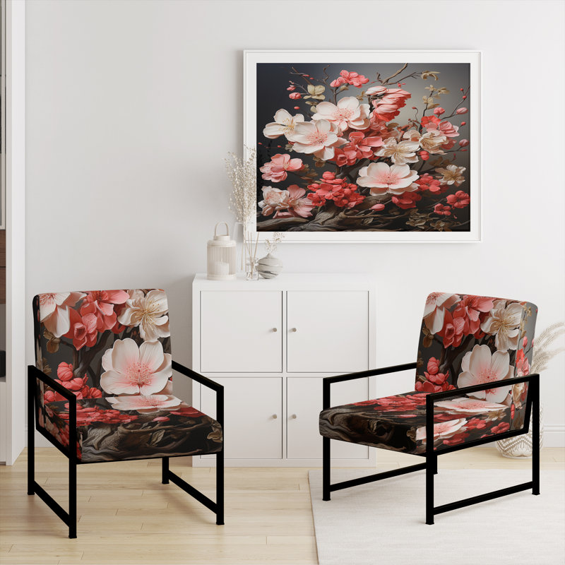 Fauteuil d'appoint Curtisville - Apple Blossom, Noir, noir, noir, noir