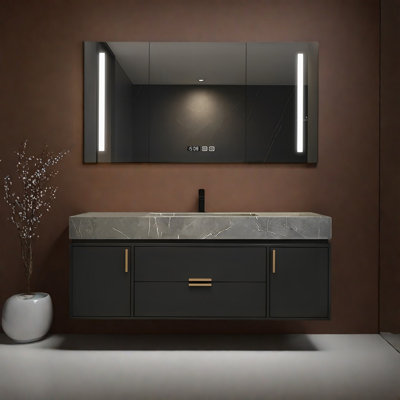 Armoire de salle de bain moderne simple