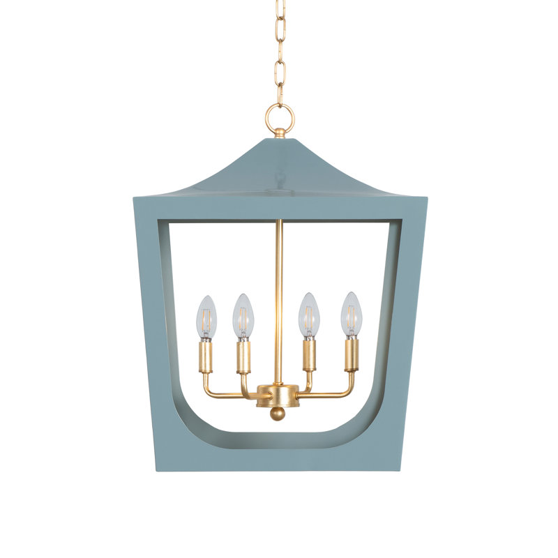 Wimble 4 - Light Chandelier, Blue