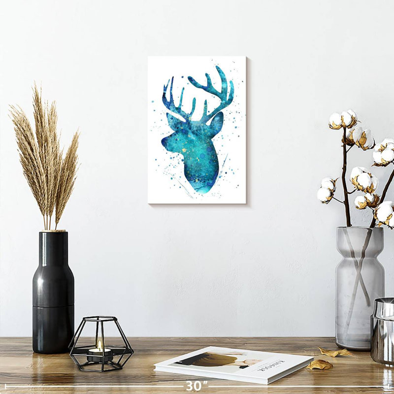 Brampt Turquoise Deer, 12" H x 8" W
