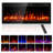 Recessed or Wall Mounted Electric Fireplace, Logs & Crystals, Remote Control,Remote Control, Timer, Dimmer, 12 Flame Colors, 750/1500W, Narrow Bezel-344547361